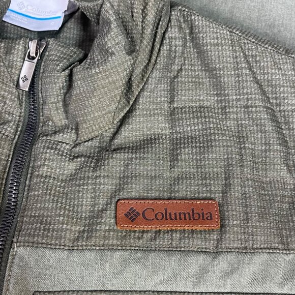 Columbia Full-Zip Insulated Vest Mens Small Green Pockets Outdoors - Picture 7 of 9